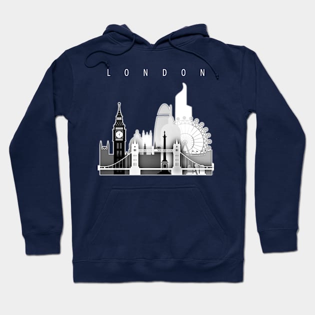 London skyline Hoodie by DimDom